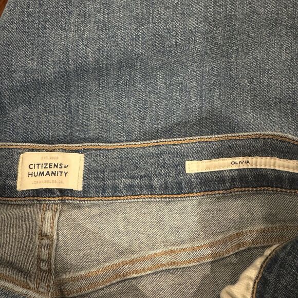 Citizens of Humanity Premium Olivia High Rise Skinny Jean Size 31 Blue Denim EUC - Picture 7 of 8